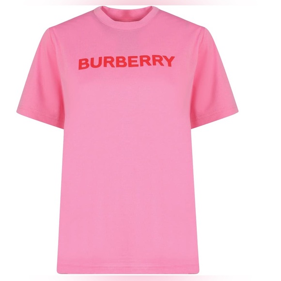 Tops - Burberry London Pink Women’s T Shirt Top with short sleeves Size Medium